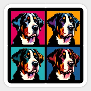 Greater Swiss Mountain Dog Pop Art - Dog Lover Gifts Sticker